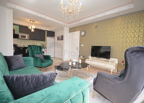 شقة مفروشة - تصميم غرفتين وصالة - 200 م عن البحر - في مهموتلار / الانيا 