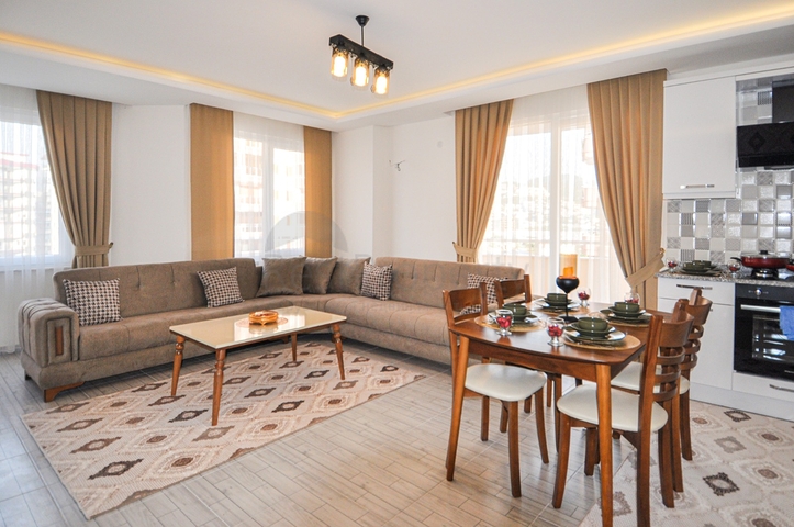 شقة مفروشة - غرفة وصالة - قريبة من البحر - في مهموتلار / الانيا 