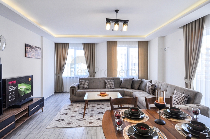 شقة مفروشة - غرفة وصالة - قريبة من البحر - في مهموتلار / الانيا 