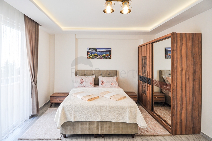 شقة مفروشة - غرفة وصالة - قريبة من البحر - في مهموتلار / الانيا 