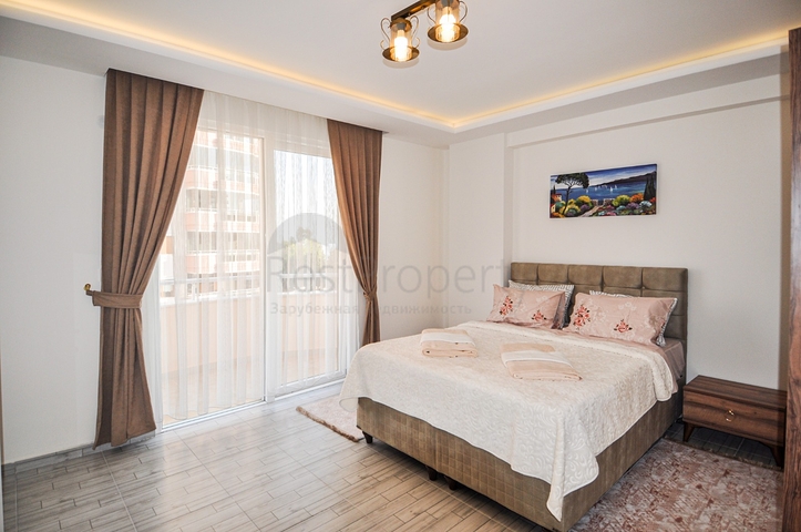 شقة مفروشة - غرفة وصالة - قريبة من البحر - في مهموتلار / الانيا 