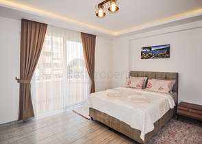 شقة مفروشة - غرفة وصالة - قريبة من البحر - في مهموتلار / الانيا 