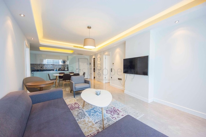 اطلالة بحرية - مجمع فاخر - شقة غرفتين وصالة - في كوناكليه / الانيا 