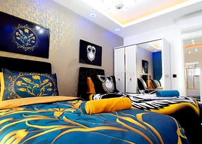 على البحر مباشرة - شقة فاخرة - تصميم غرفتين وصالة - مجمع فاخر - في مهموتلار / الانيا 