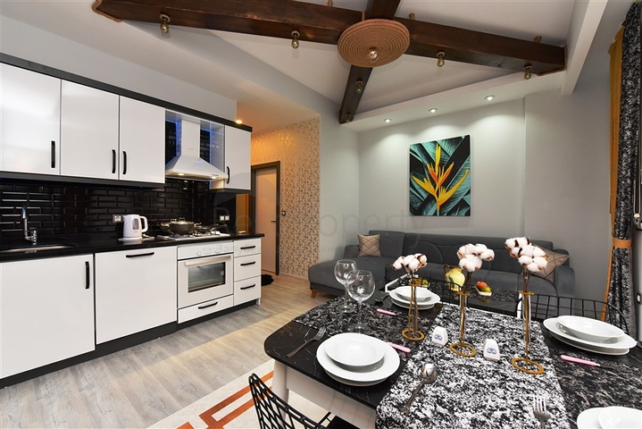 شقة غرفة وصالة - مفروشة - ضمن مجمع حديث 2020 - في مهموتلار / الانيا 