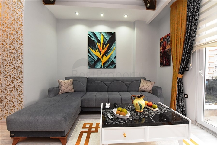 شقة غرفة وصالة - مفروشة - ضمن مجمع حديث 2020 - في مهموتلار / الانيا 