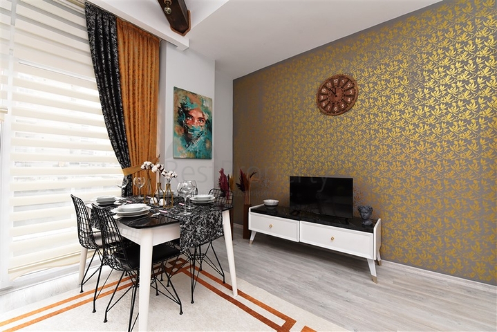 شقة غرفة وصالة - مفروشة - ضمن مجمع حديث 2020 - في مهموتلار / الانيا 