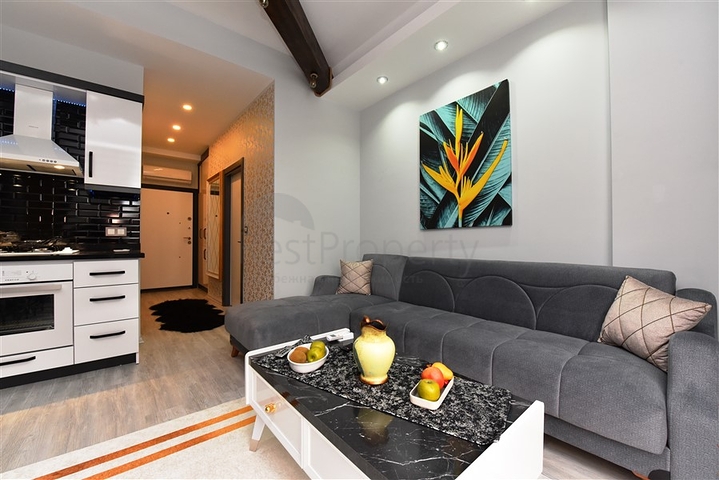 شقة غرفة وصالة - مفروشة - ضمن مجمع حديث 2020 - في مهموتلار / الانيا 