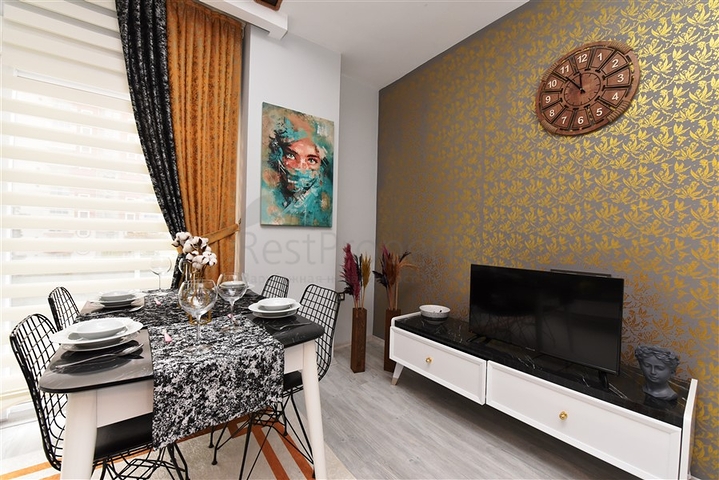 شقة غرفة وصالة - مفروشة - ضمن مجمع حديث 2020 - في مهموتلار / الانيا 