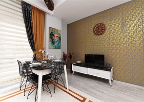 شقة غرفة وصالة - مفروشة - ضمن مجمع حديث 2020 - في مهموتلار / الانيا 