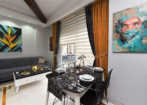 شقة غرفة وصالة - مفروشة - ضمن مجمع حديث 2020 - في مهموتلار / الانيا 