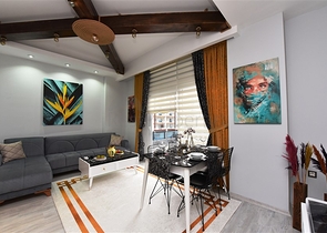 شقة غرفة وصالة - مفروشة - ضمن مجمع حديث 2020 - في مهموتلار / الانيا 