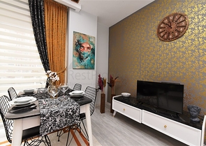 شقة غرفة وصالة - مفروشة - ضمن مجمع حديث 2020 - في مهموتلار / الانيا 