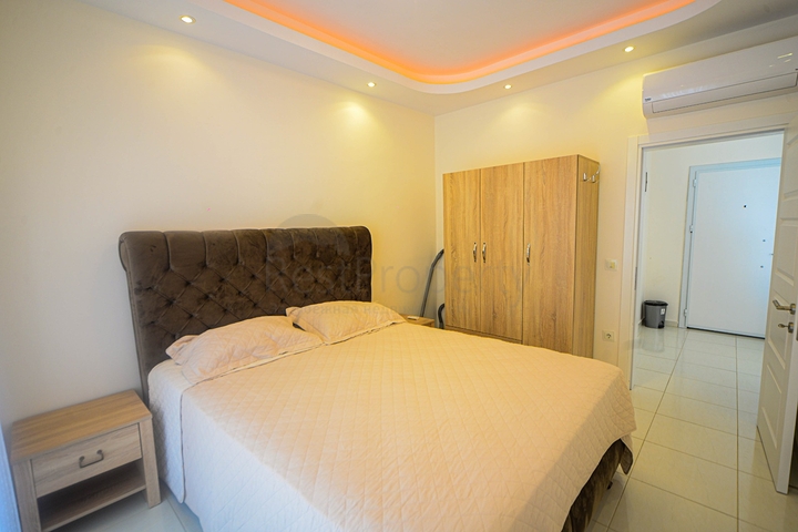 اطلالة بحر - طابق مرتفع - شقة 1+1 - ضمن مجمع فاخر - في مهموتلار / الانيا 