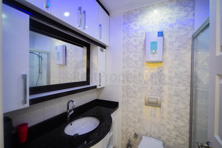 اطلالة بحر - طابق مرتفع - شقة 1+1 - ضمن مجمع فاخر - في مهموتلار / الانيا 