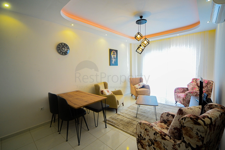 اطلالة بحر - طابق مرتفع - شقة 1+1 - ضمن مجمع فاخر - في مهموتلار / الانيا 