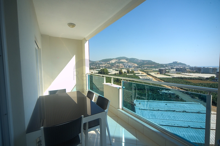 اطلالة بحر - طابق مرتفع - شقة 1+1 - ضمن مجمع فاخر - في مهموتلار / الانيا 