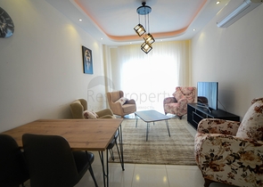 اطلالة بحر - طابق مرتفع - شقة 1+1 - ضمن مجمع فاخر - في مهموتلار / الانيا 