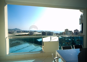 اطلالة بحر - طابق مرتفع - شقة 1+1 - ضمن مجمع فاخر - في مهموتلار / الانيا 