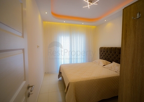 اطلالة بحر - طابق مرتفع - شقة 1+1 - ضمن مجمع فاخر - في مهموتلار / الانيا 