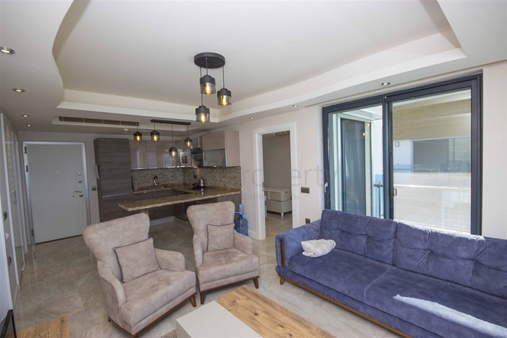 اطلالة بحر - مجمع فاخر - شقة غرفتين وصالة - في كوناكليه / الانيا 