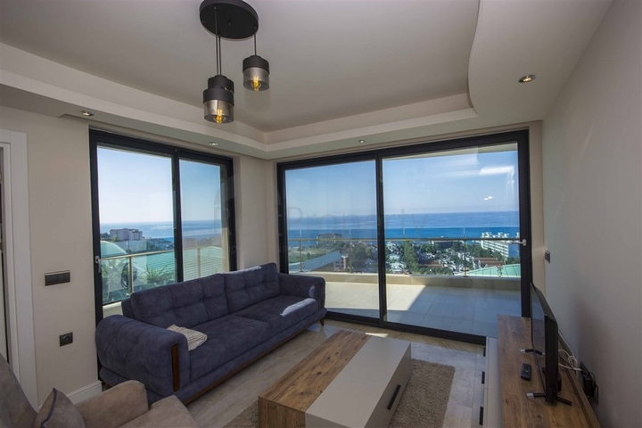 اطلالة بحر - مجمع فاخر - شقة غرفتين وصالة - في كوناكليه / الانيا 