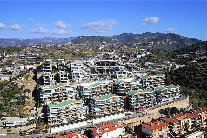 اطلالة بحر - مجمع فاخر - شقة غرفتين وصالة - في كوناكليه / الانيا 