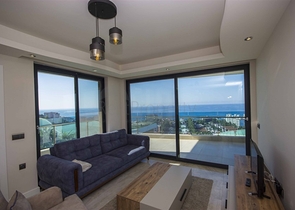 اطلالة بحر - مجمع فاخر - شقة غرفتين وصالة - في كوناكليه / الانيا 