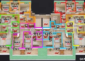 بالاقساط دون فوائد - شقق قيد الانشاء - في مهموتلار / الانيا 