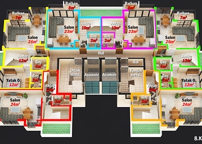 بالاقساط دون فوائد - شقق قيد الانشاء - في مهموتلار / الانيا 