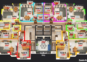 بالاقساط دون فوائد - شقق قيد الانشاء - في مهموتلار / الانيا 