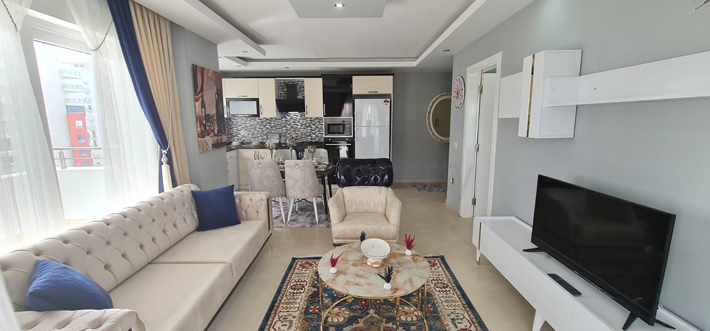 شقة غرفة وصالة - مفروشة - طابق مرتفع - ضمن مجمع - في مهموتلار / الانيا 