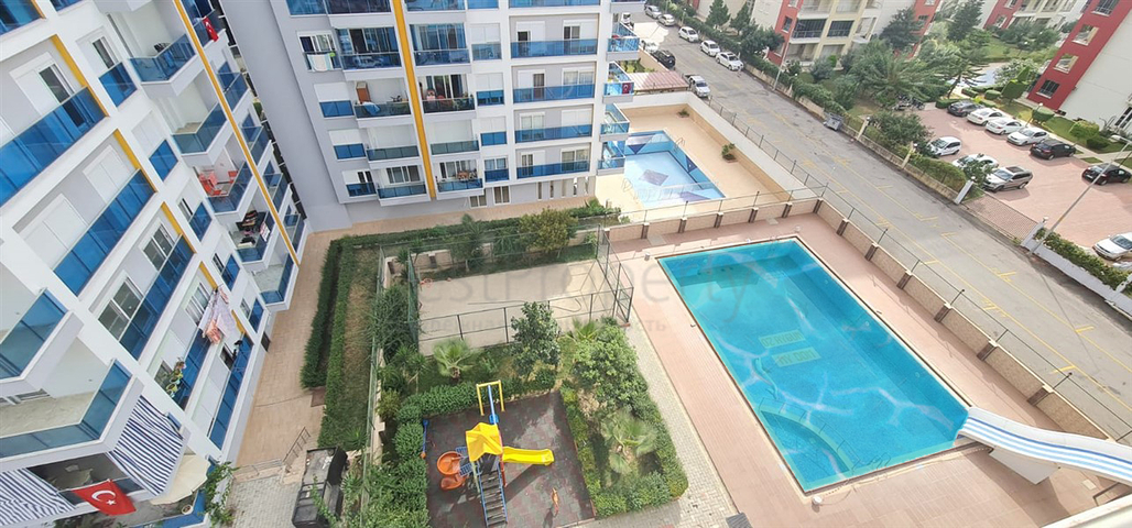 شقة غرفة وصالة - مفروشة - طابق مرتفع - ضمن مجمع - في مهموتلار / الانيا 