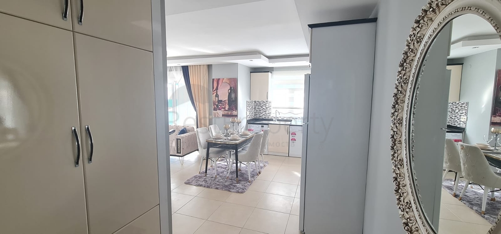 شقة غرفة وصالة - مفروشة - طابق مرتفع - ضمن مجمع - في مهموتلار / الانيا 