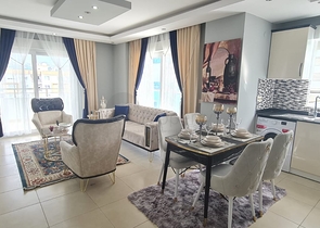 شقة غرفة وصالة - مفروشة - طابق مرتفع - ضمن مجمع - في مهموتلار / الانيا 