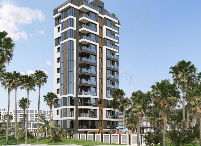 شقة بنتهاوس واسع 4 + 1 في وسط أنطاليا 