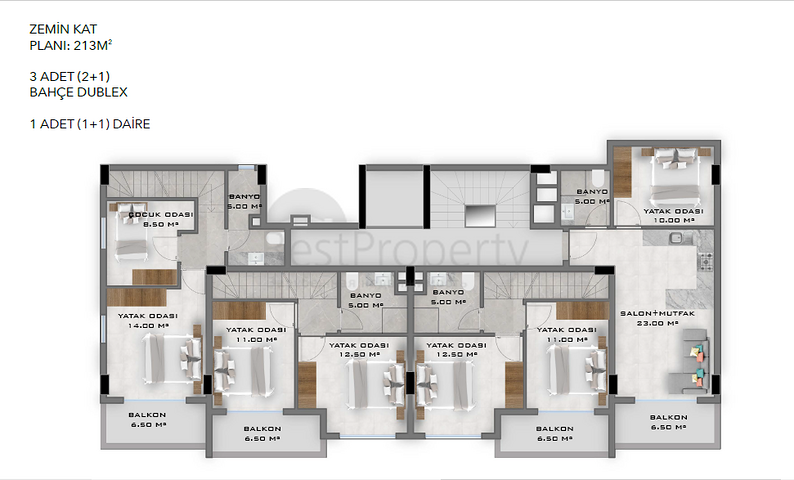 بالاقساط دون فائدة - شقق في منطقة اوبا المركزية / الانيا 