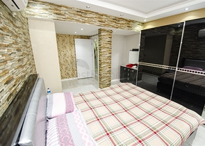 شقة واسعة 4 + 1 مطلة على البحر في أنطاليا