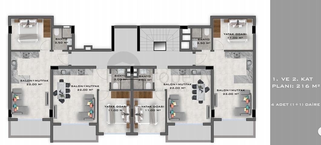 اسعار مناسبة - شقق بالاقساط في منطقة اوبا المركزية / الانيا 