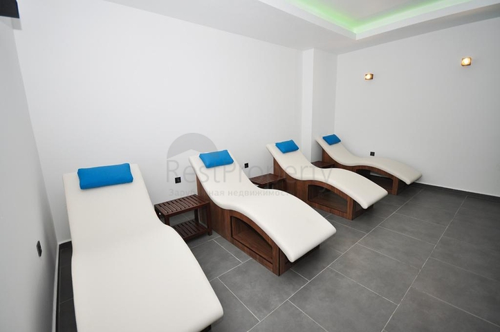 اطلالة جبلية خضراء - شقة غرفة وصالة مفروشة - ضمن مجمع سكني حديث - في مهموتلار / الانيا 