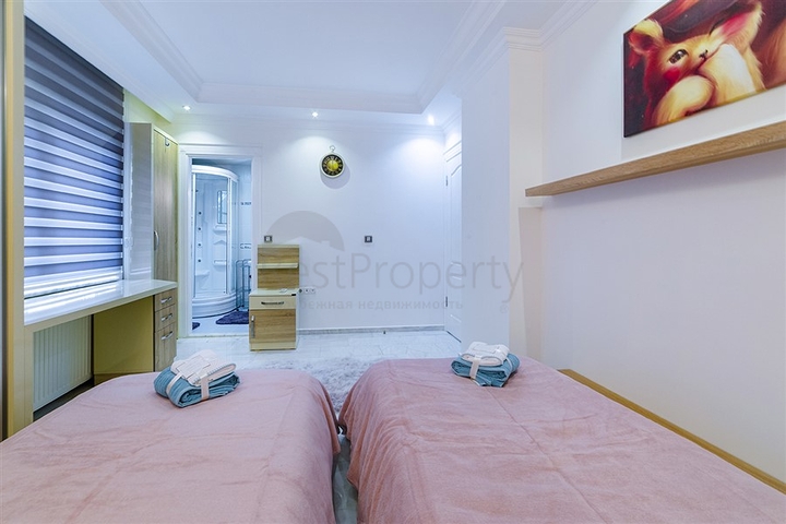 انيقة وذات موقع مميز قريب من البحر والخدمات - شقة لك ولعائلتك - 3 غرف وصالة مع الاثاث- مهموتلار / الانيا 