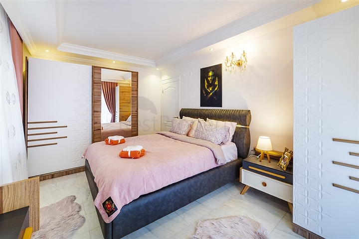 انيقة وذات موقع مميز قريب من البحر والخدمات - شقة لك ولعائلتك - 3 غرف وصالة مع الاثاث- مهموتلار / الانيا 