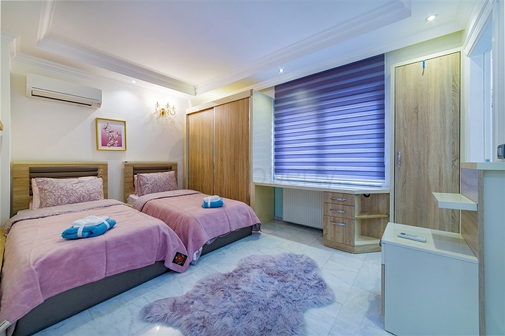 انيقة وذات موقع مميز قريب من البحر والخدمات - شقة لك ولعائلتك - 3 غرف وصالة مع الاثاث- مهموتلار / الانيا 