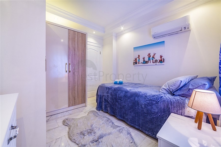 انيقة وذات موقع مميز قريب من البحر والخدمات - شقة لك ولعائلتك - 3 غرف وصالة مع الاثاث- مهموتلار / الانيا 