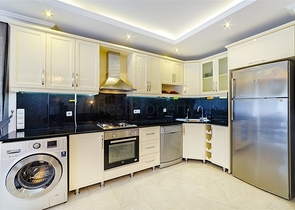 انيقة وذات موقع مميز قريب من البحر والخدمات - شقة لك ولعائلتك - 3 غرف وصالة مع الاثاث- مهموتلار / الانيا 