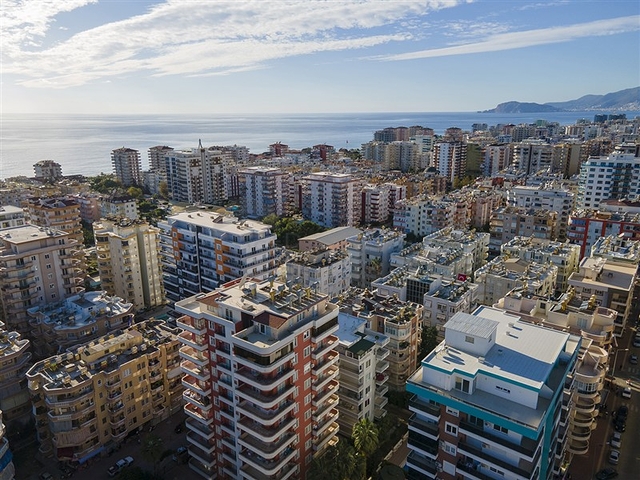 طابق مرتفع - شقة 2 غرفة وصالة - اثاث حديث - في مهموتلار / الانيا 