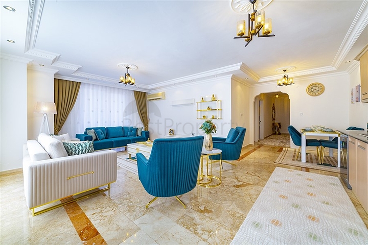 طابق مرتفع - شقة 2 غرفة وصالة - اثاث حديث - في مهموتلار / الانيا 