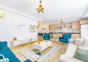 طابق مرتفع - شقة 2 غرفة وصالة - اثاث حديث - في مهموتلار / الانيا 