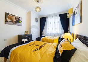 طابق مرتفع - شقة 2 غرفة وصالة - اثاث حديث - في مهموتلار / الانيا 