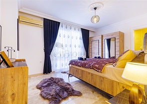 طابق مرتفع - شقة 2 غرفة وصالة - اثاث حديث - في مهموتلار / الانيا 